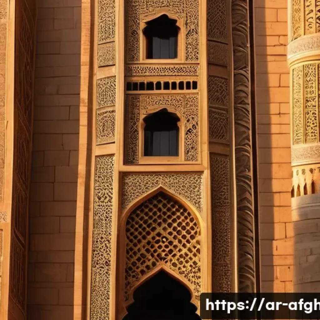 미나레트 오브 잠 유적지 - A majestic ancient Islamic minaret standing tall in the heart of an old city at sunset, showcasing i...